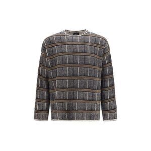 Giorgio Armani Blue Silk Men's Sweatshirt